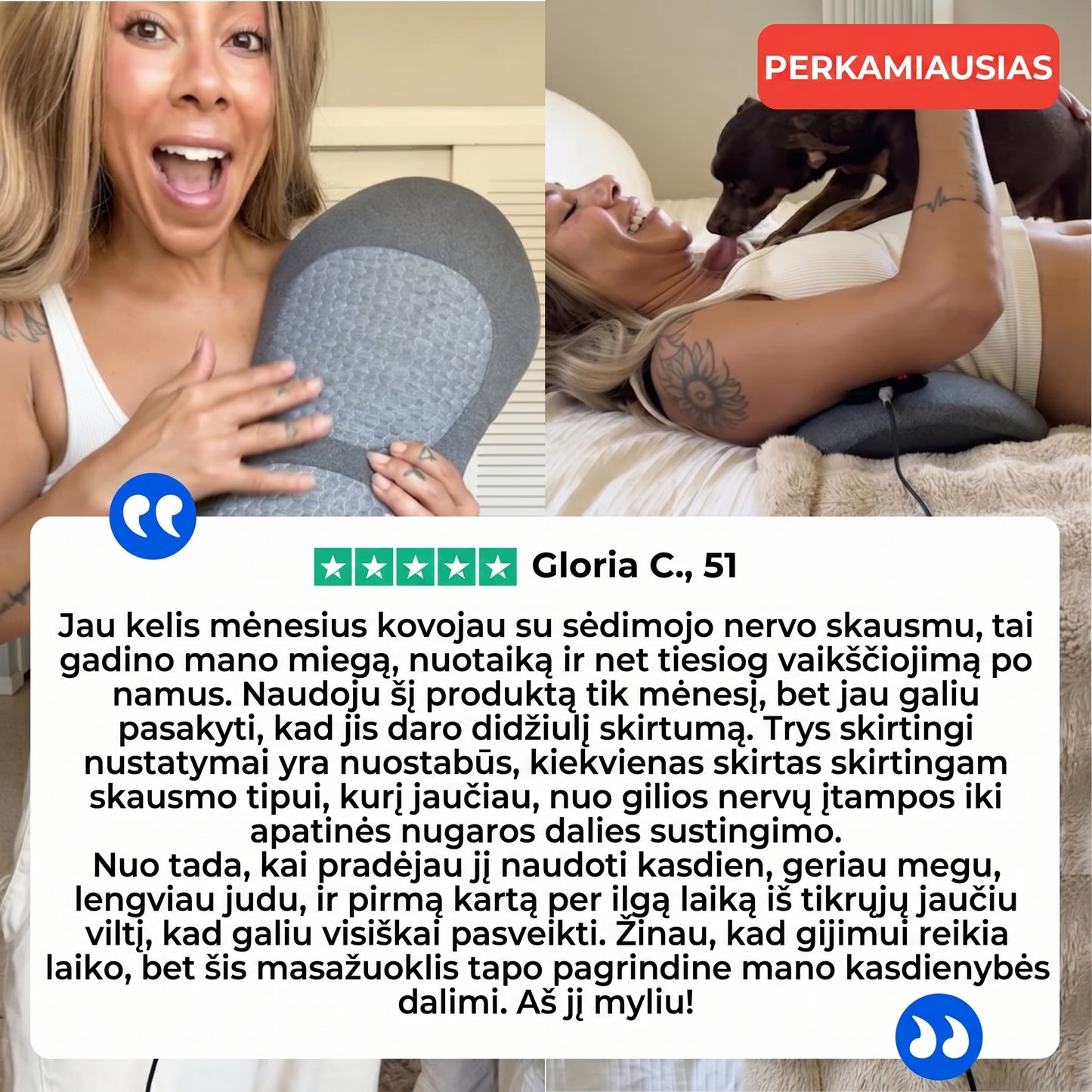 Loreno™ Nugaros masažuoklis