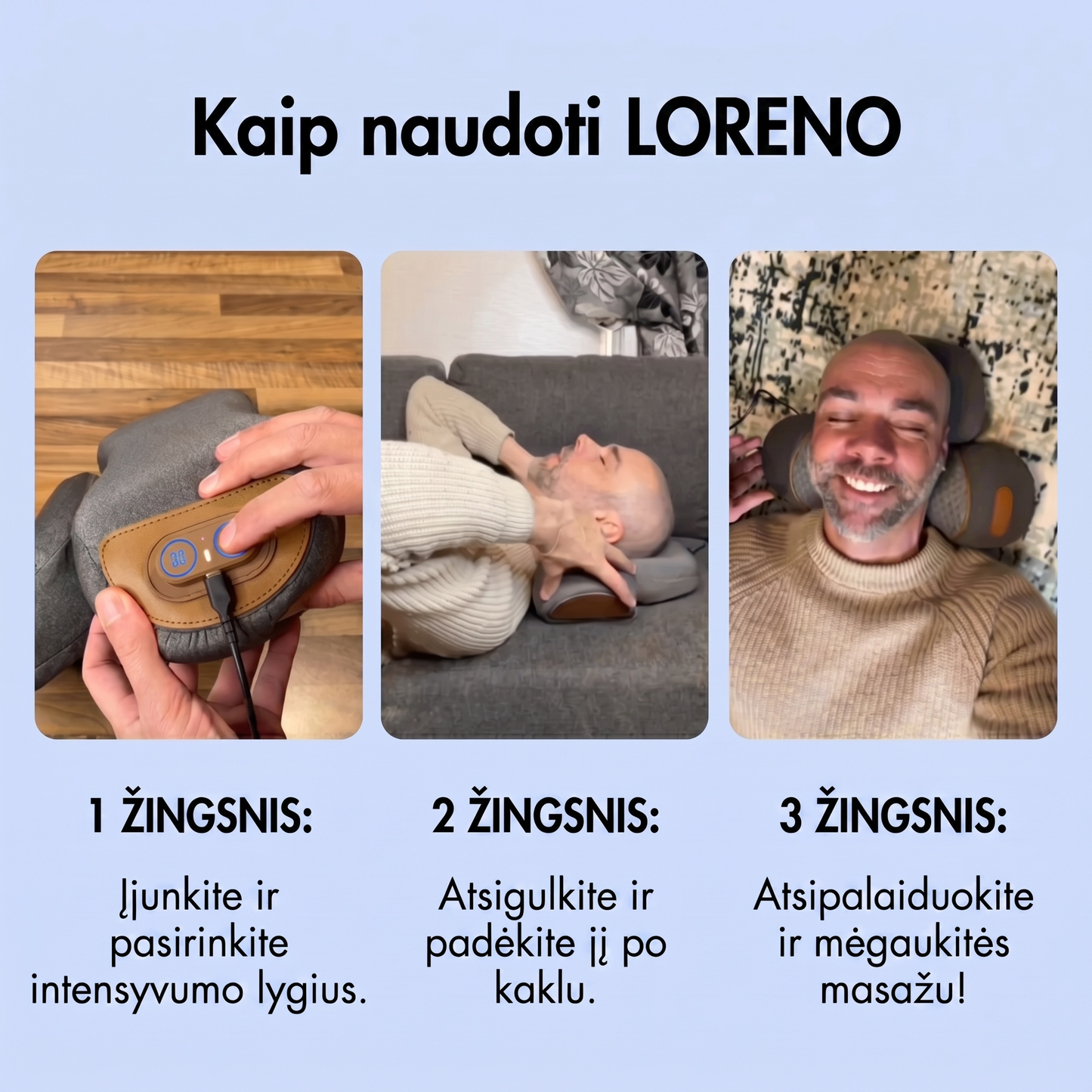 Loreno™ Kaklo masažuoklis